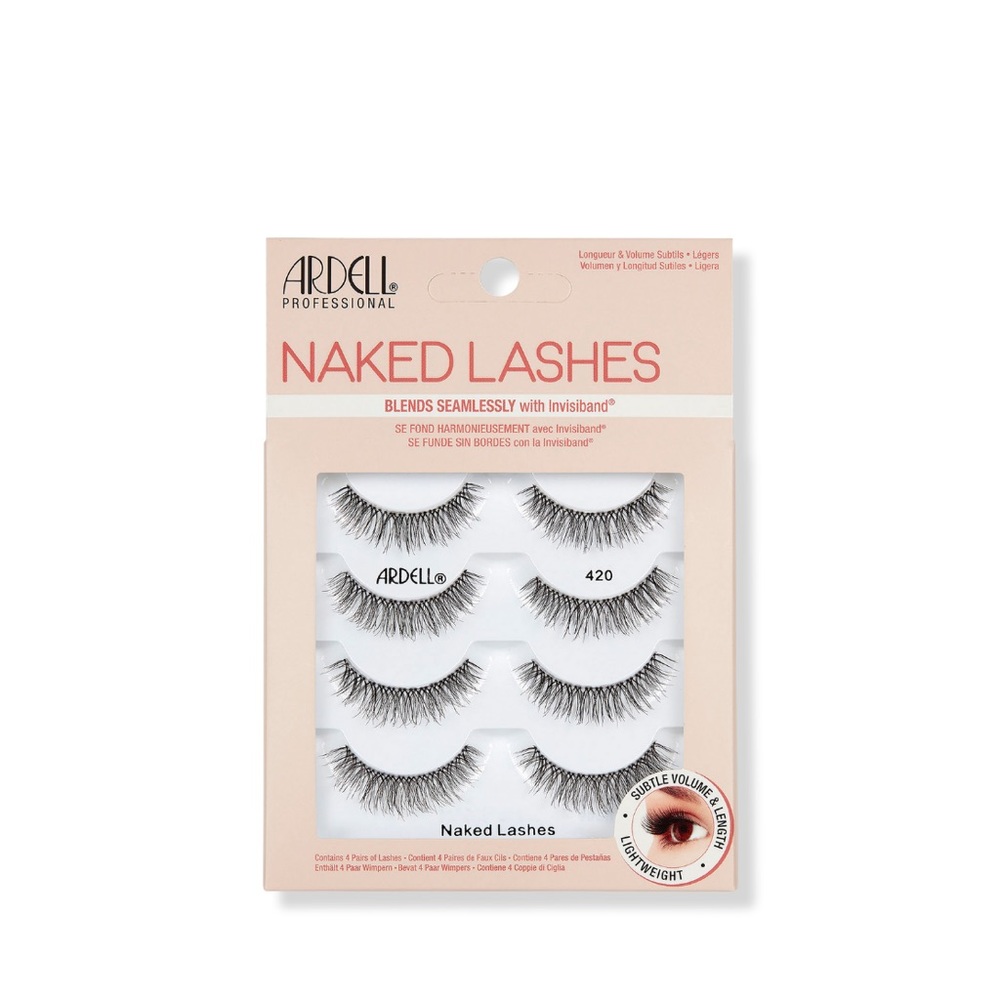 NWT Ardell Naked Lashes 4-pack, style #420